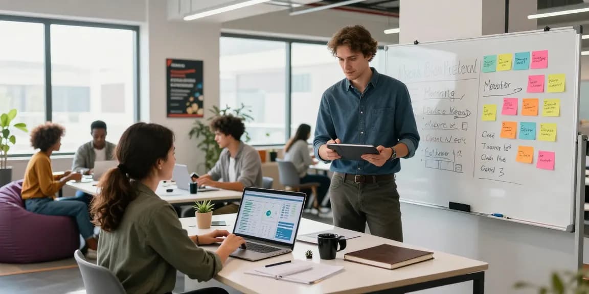 Dynamic teamwork at https://www.www456bd.com/ featuring diverse professionals in a modern digital marketing workspace.