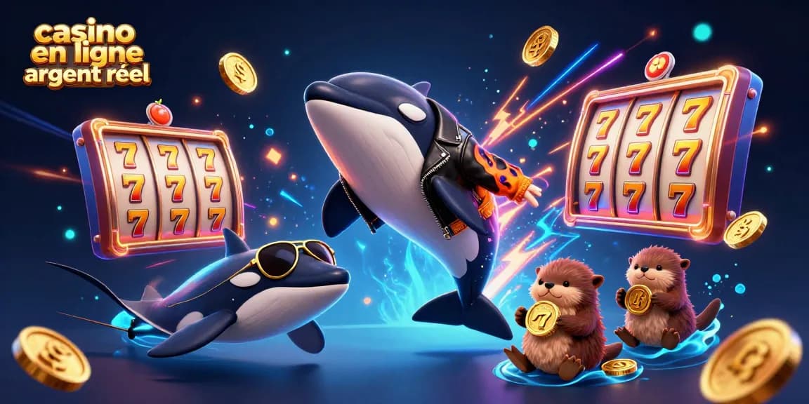 Capture le plaisir des gains avec des jeux de casino en ligne argent réel et des animaux marins stylisés.