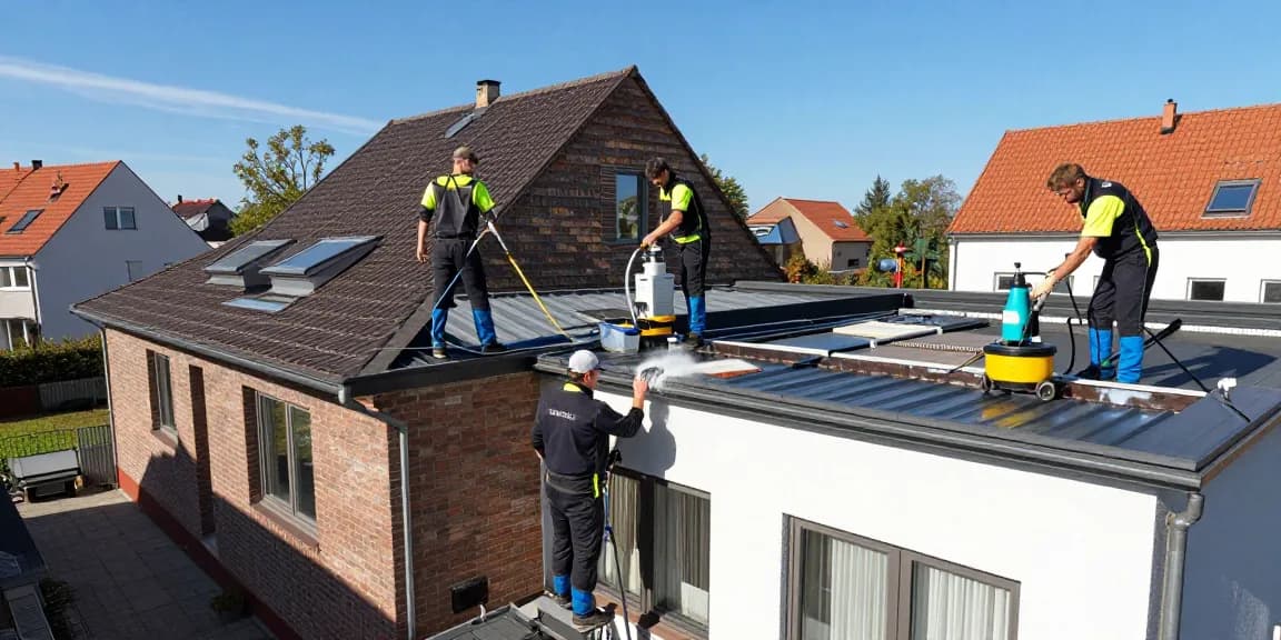 Reinigung Hövelhof – Professionelle Fassaden- und Dachreinigung mit umweltschonenden Mitteln.