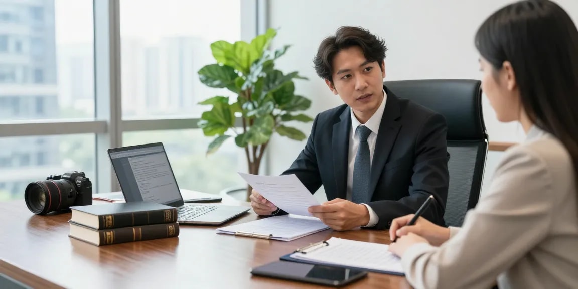 Client meeting with a lawyer for legal advice, demonstrating more helpful hints for case success.