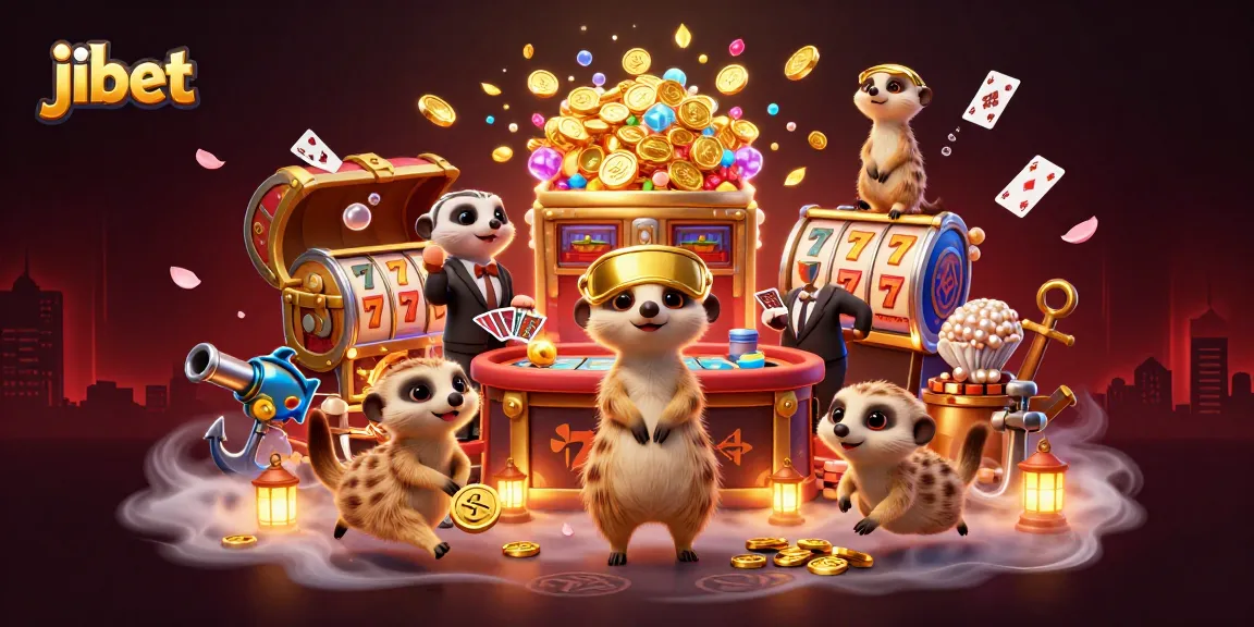 Engage with jibet's lively meerkat casino scene showcasing exhilarating gaming excitement and vibrant visuals