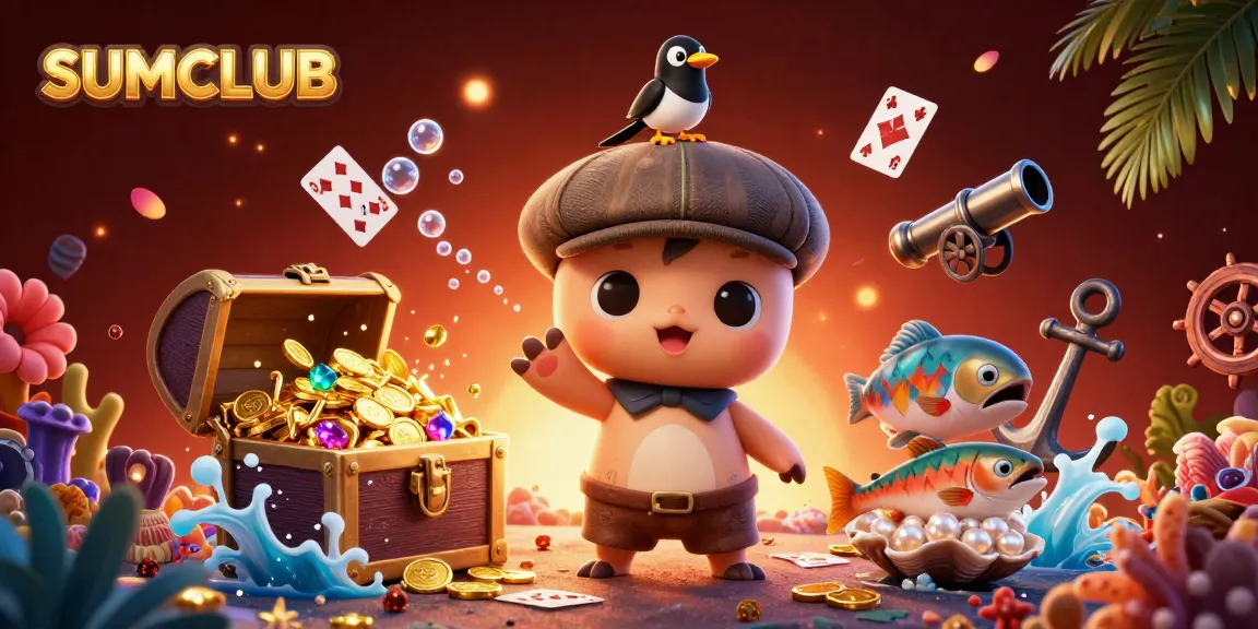 Experience winning strategies and vibrant games at SUMCLUB in this thrilling underwater scene.