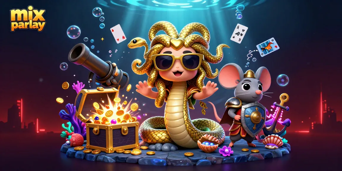 Mainkan mix parlay dengan Medusa dan mouse pejuang di dunia kasino.