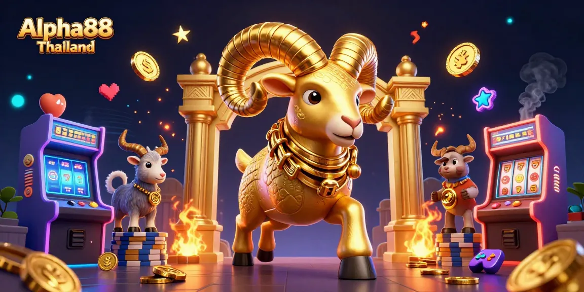 Experience thrilling action at Alpha88 Thailand with an exciting casino illustration featuring gaming elements.
