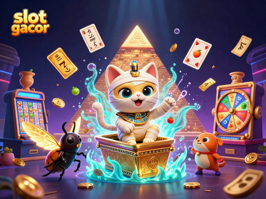 Experience the thrill of slot gacor with colorful slots and dynamic casino elements.