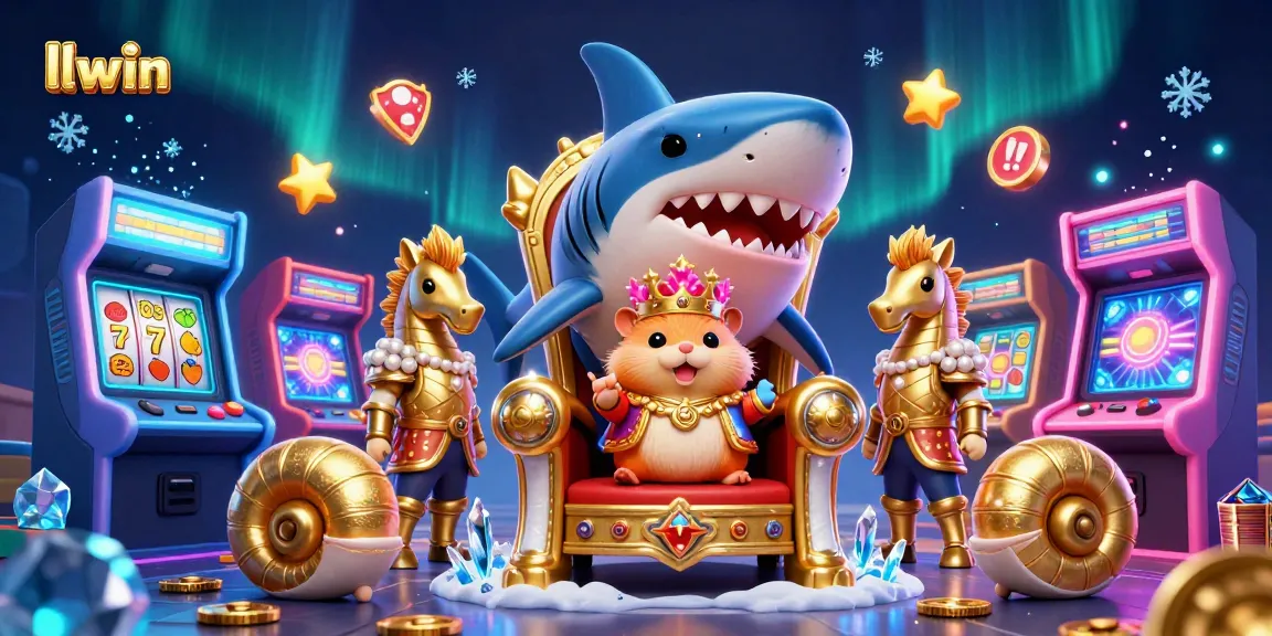 Experience thrilling wins at llwin with vibrant 3D casino elements and royal characters.