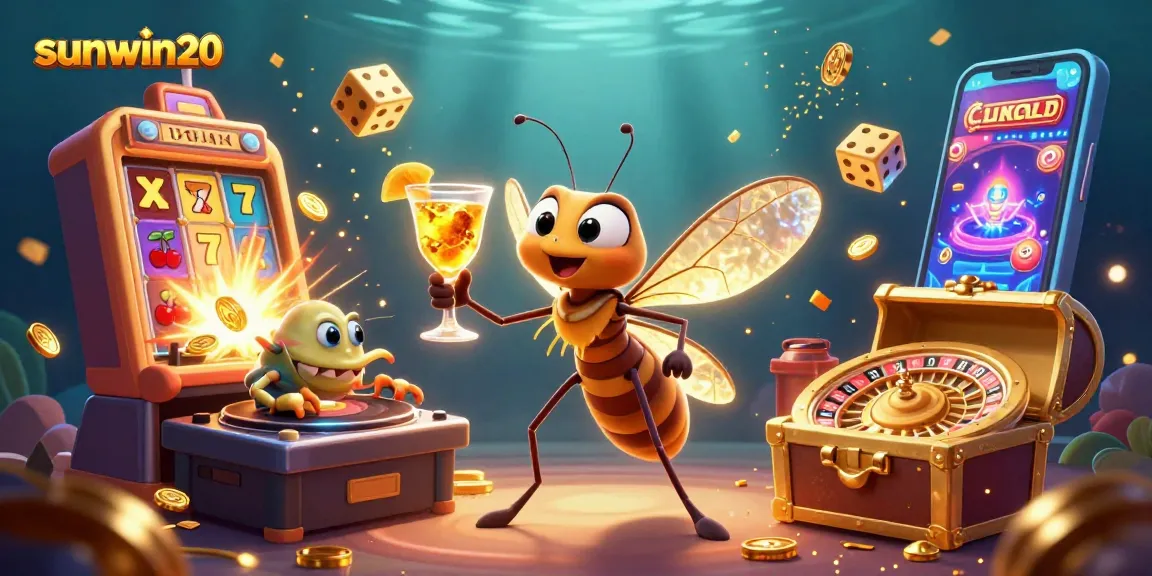 Experience the excitement of sunwin20 through vibrant 3D casino characters and dynamic gaming elements.