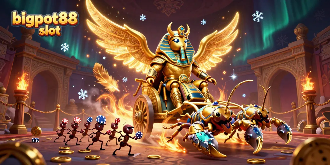 Mainkan bigpot88 slot dengan karakter unik di arena bertema kasino yang megah.