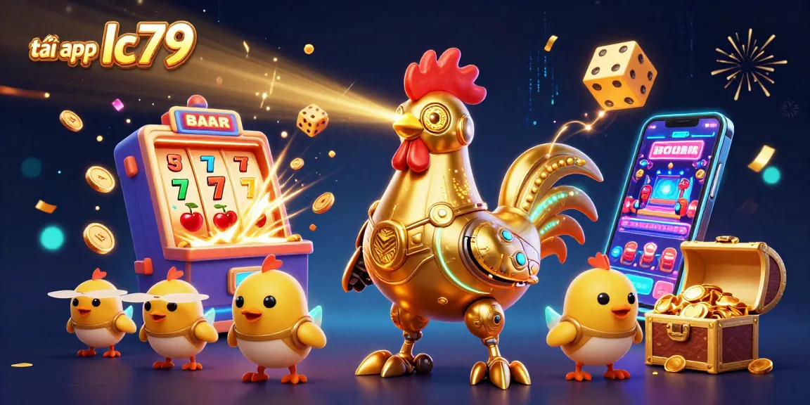 Tải app lc79 và khám phá thế giới game sáng tạo với robot gà vàng đầy năng lượng.