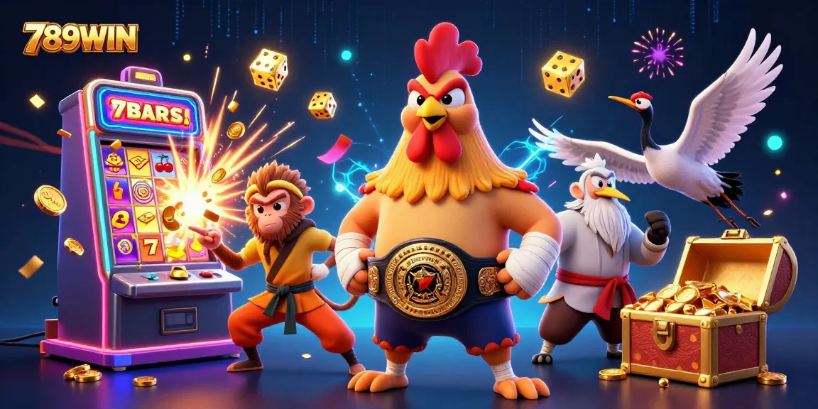Experience thrilling gameplay at 789WIN with vibrant casino elements bursting into action.