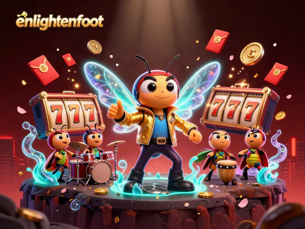 Experience thrilling jackpots with enlightenfloat's vibrant casino scene featuring dynamic slot action.