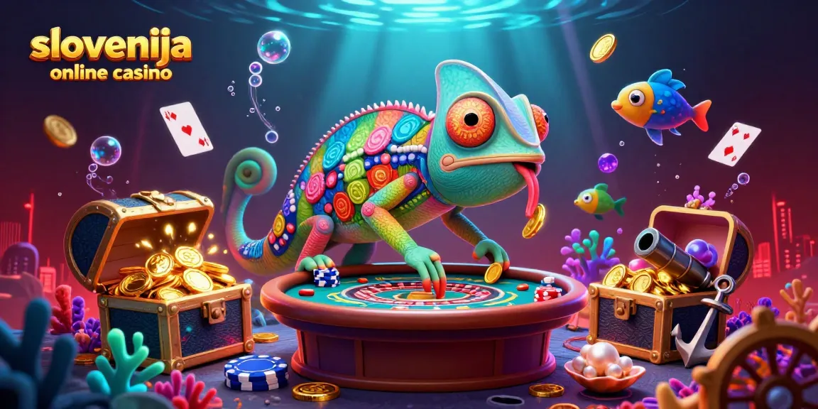 V plavajočem 3D slovenija spletni casino prizoru se v znosnem igralniškem vzdušju vrti izjemen kameleon med bogato ponudbo iger.