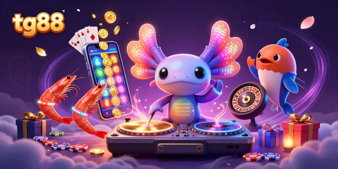 Experience thrilling gaming adventures with tg88's vibrant underwater casino characters and dynamic game elements.
