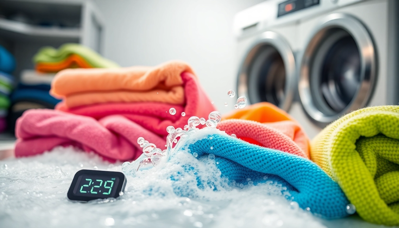 Learn how to clean microfiber towels for cars effectively in a bright, organized laundry setting.