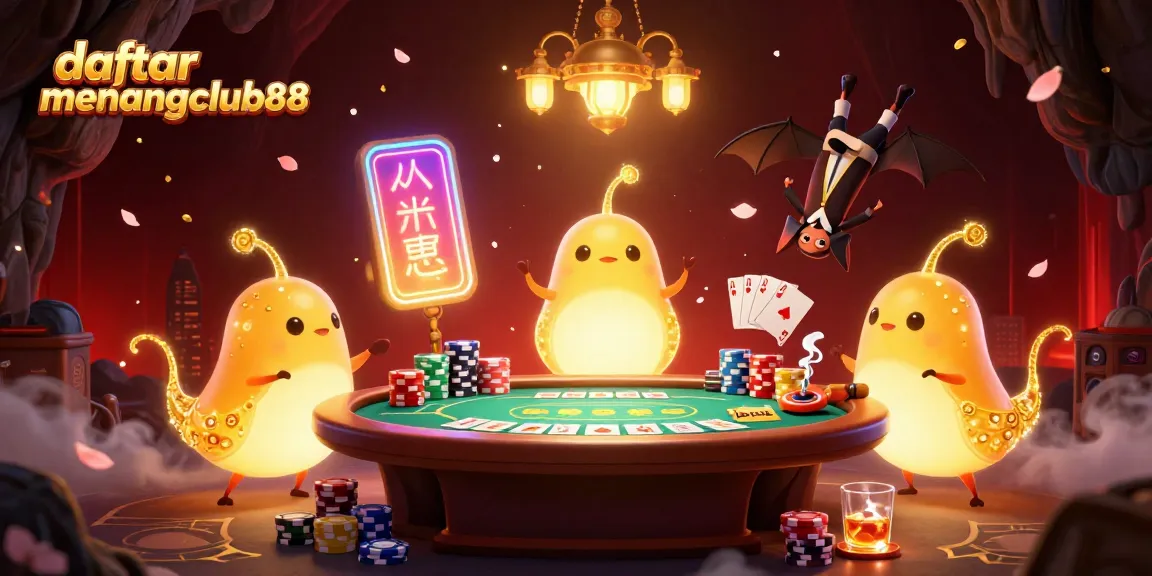 Engage with daftar menangclub88 at an illuminated cave casino featuring glowworms and a bat dealer.
