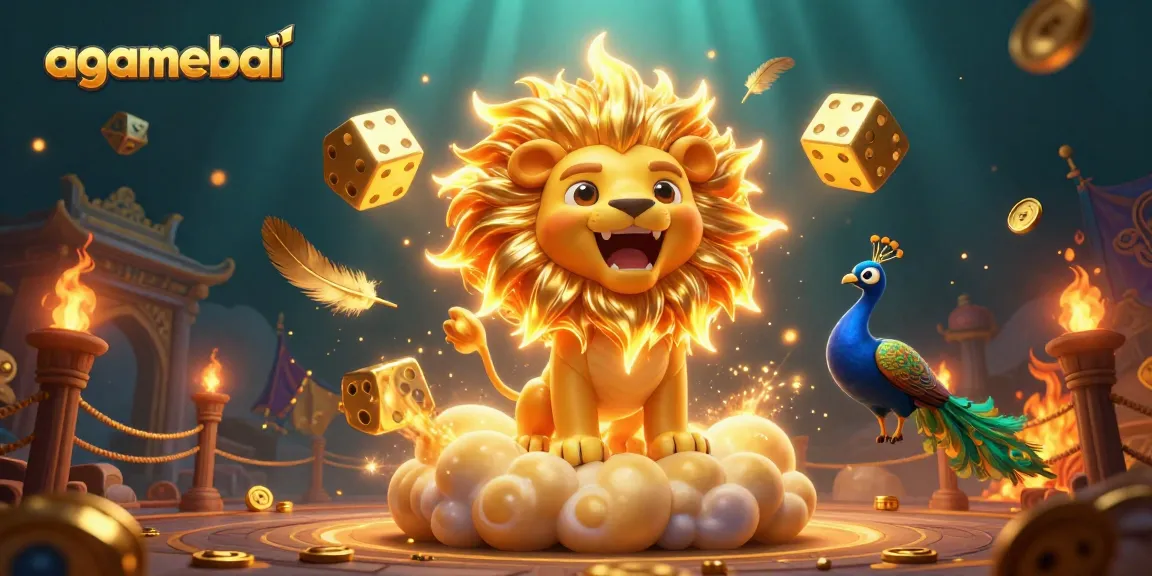Experience thrilling gameplay with agamebai as a sun lion rules the casino universe!