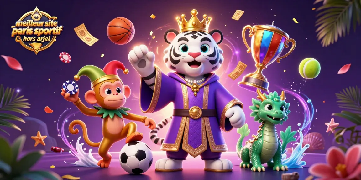 Jouez sur le meilleur site paris sportif hors arjel avec des cotes avantageuses et des promotions exclusives dans une scène illustrée dynamique.