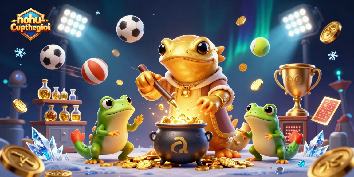 Experience thrilling action with nohu-cupthegioi as golden salamanders and sports elements collide.