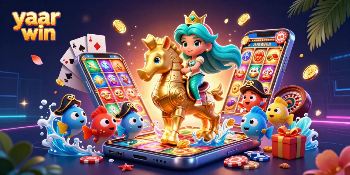 Engage with the thrilling world of yaar win through this vibrant underwater casino scene.