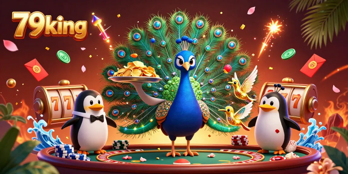 Experience the thrill of 79king with vibrant characters and dynamic casino elements.
