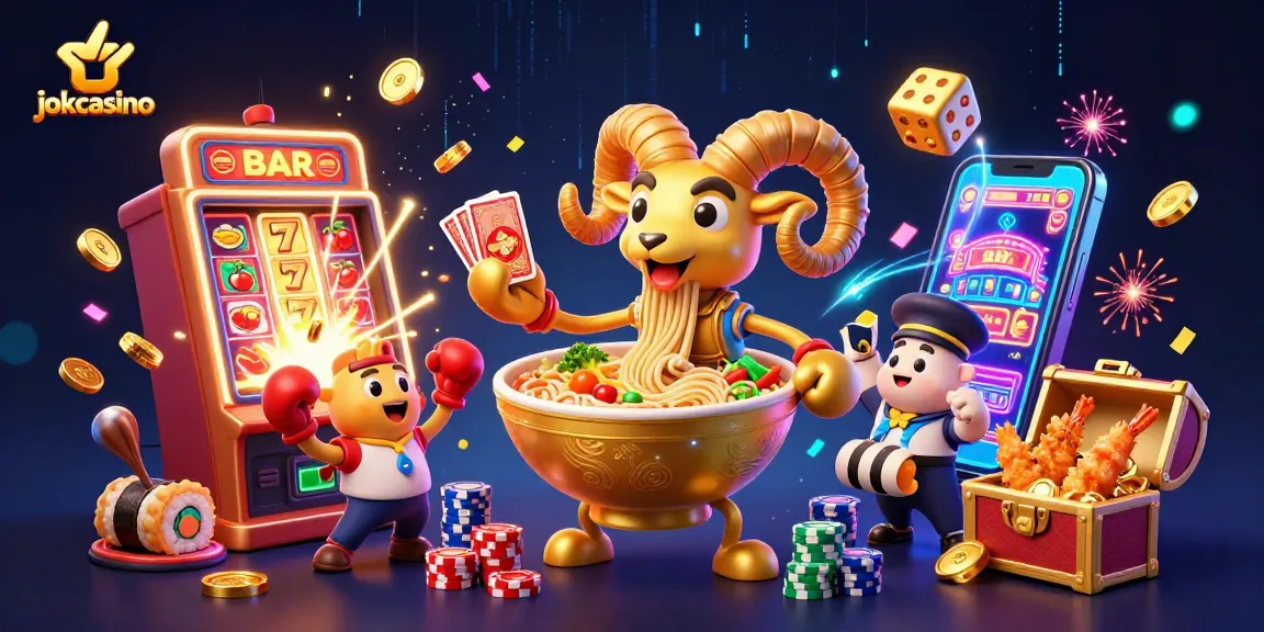 Experience thrilling wins at jokacasino with vibrant casino characters amidst a jackpot explosion!