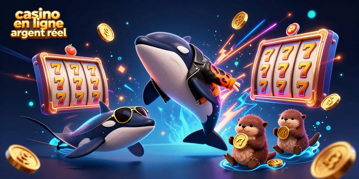 Capture le plaisir des gains avec des jeux de casino en ligne argent réel et des animaux marins stylisés.