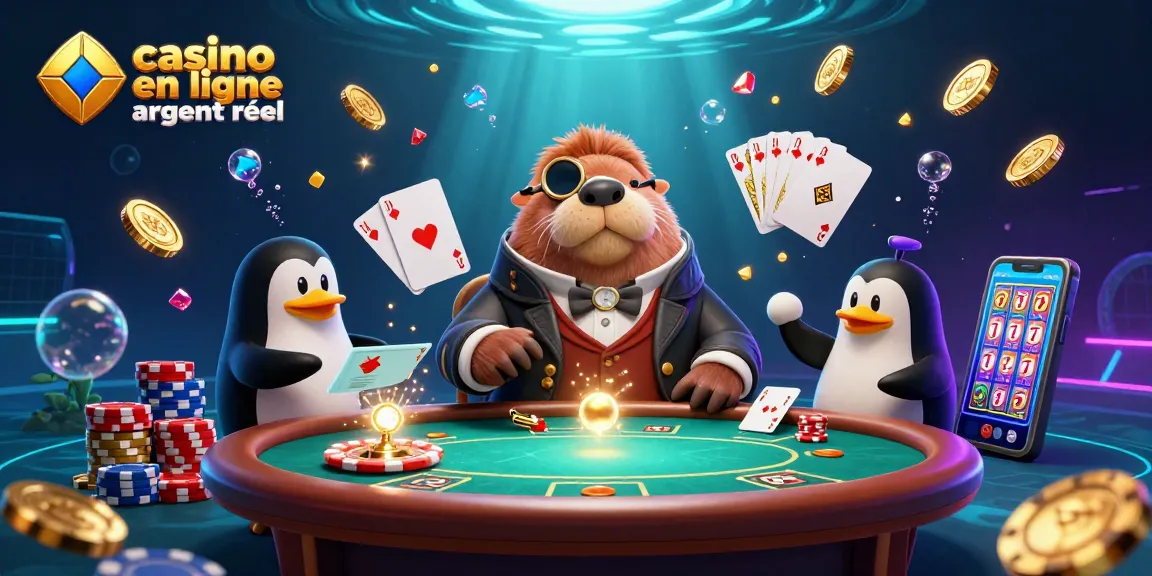 Jouez au casino en ligne argent réel avec des personnages sous-marins et des jeux de poker immersifs.
