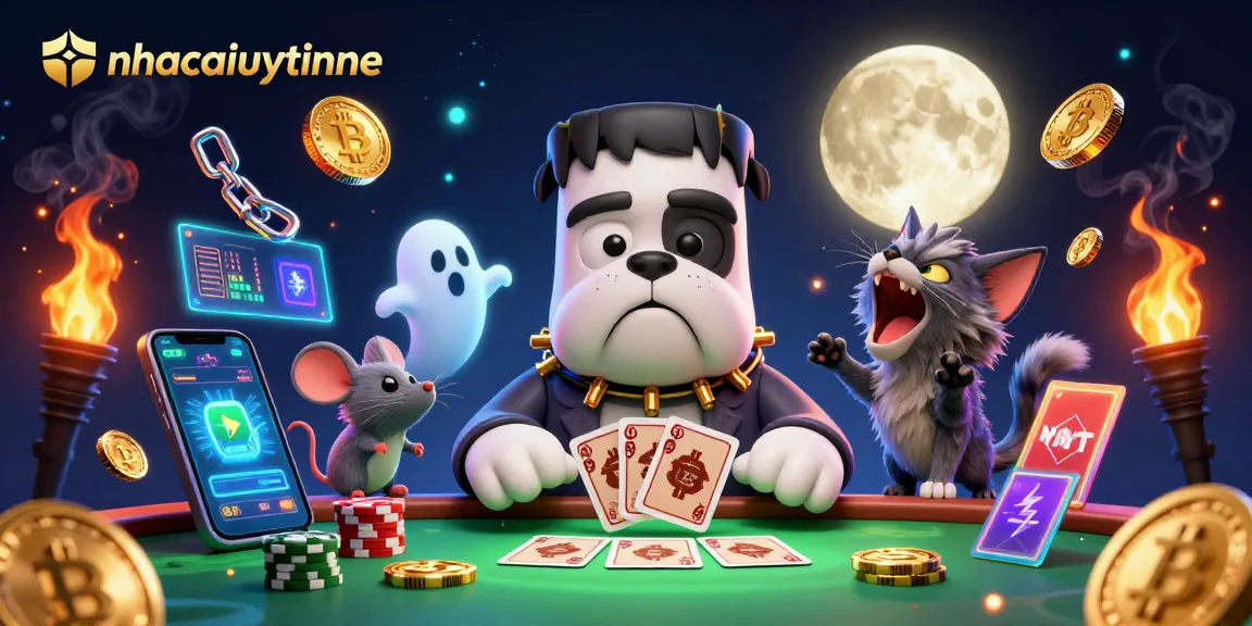 Play winning strategies at nhacaiuytinne with vibrant 3D characters and glowing crypto elements