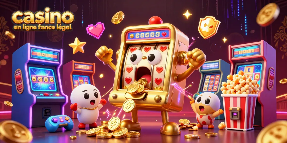 Machines à sous dorées et ambiance ludique pour casino en ligne france légal, jackpot et excitation.