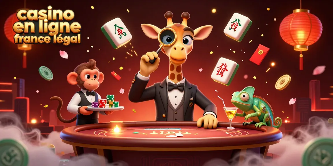 Célébrez le casino en ligne légal en France avec des personnages dynamiques dans un cadre ludique et festif.