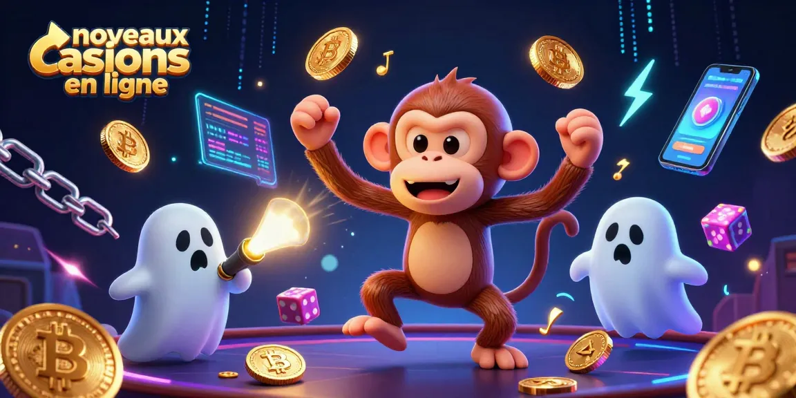 Découvrez les nouveaux casinos en ligne avec un poltergeist monkey et un chiot chasseur, remplis de surprises !
