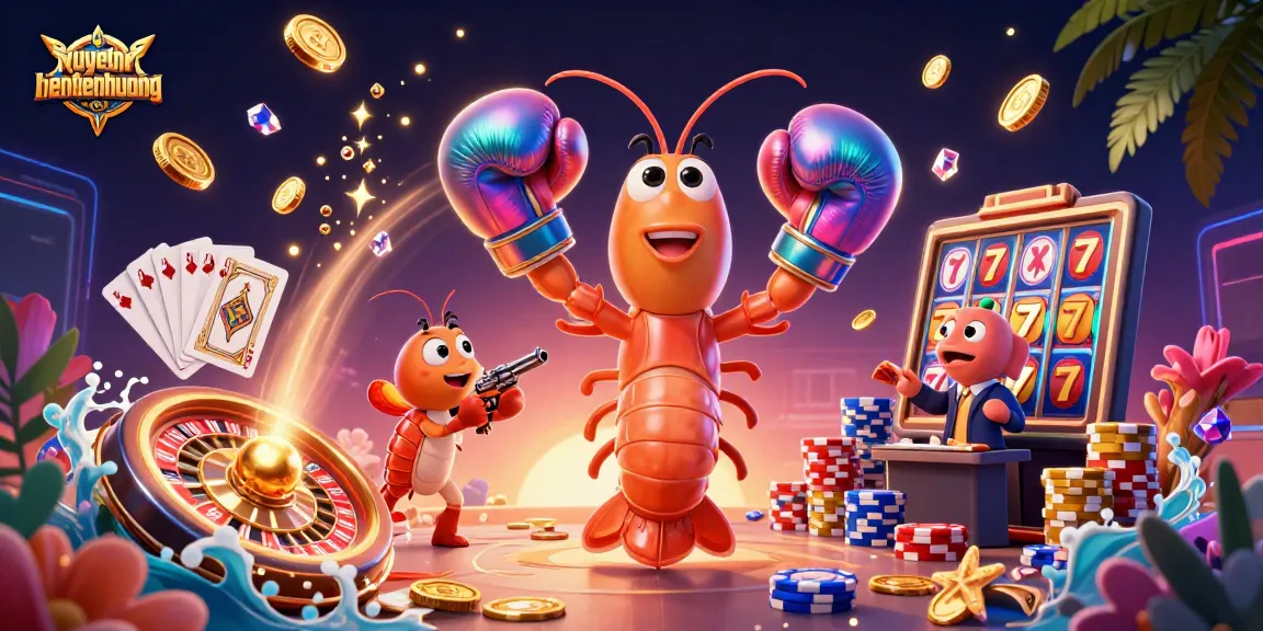 Spin to win in Quyết Chiến Tiền Thưởng with vibrant characters amidst gold coins and casino elements.