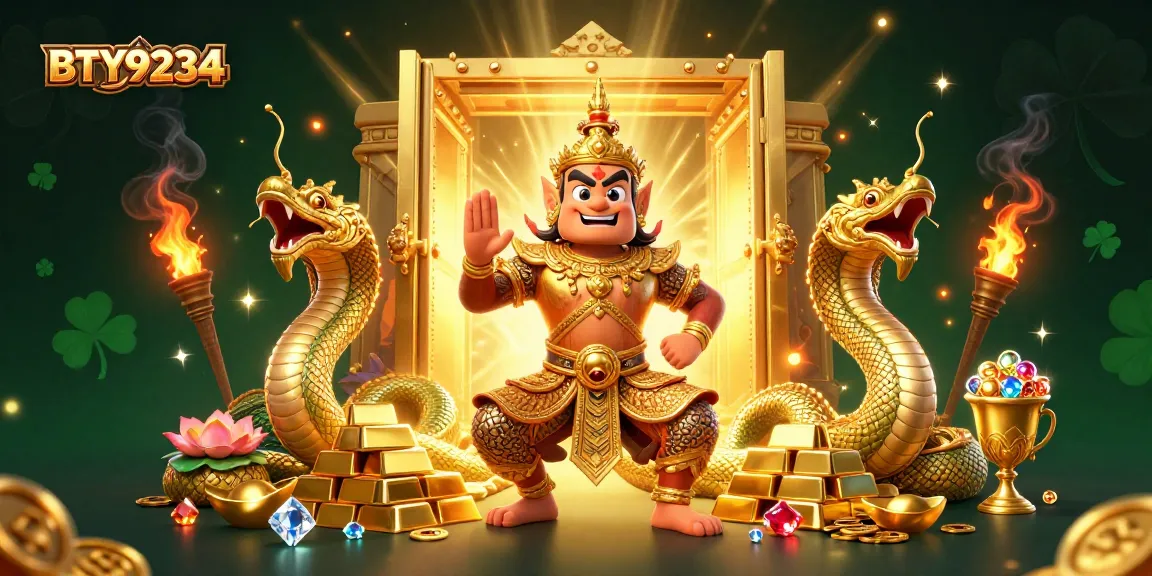 Engage in the thrills of BTY9234 with vibrant 3D casino elements and a festive atmosphere.