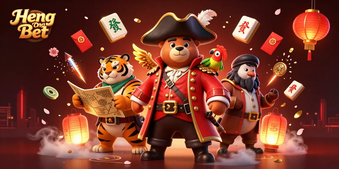 Join the adventure at Heng Ong Bet with a pirate bear, his tiger mate, and a treasure map.