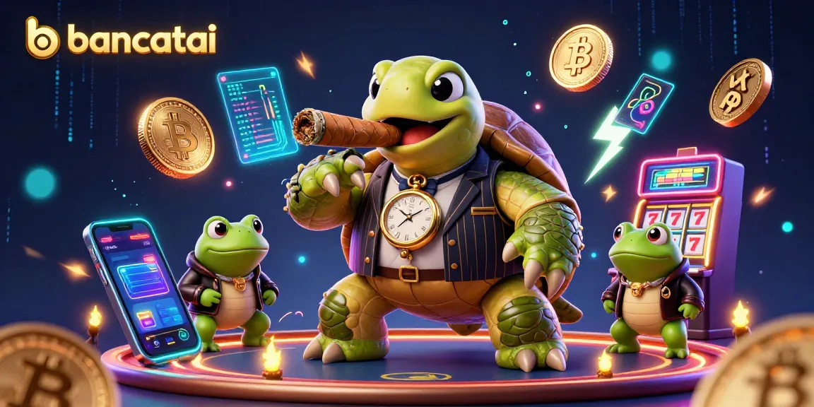 Experience thrilling casino action with bancatai's vibrant characters in a 3D digital scene.