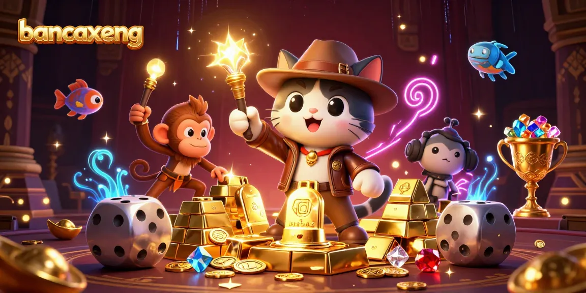 bancaxeng players engage in a thrilling underwater fishing challenge with treasure artifacts and vibrant sea creatures.