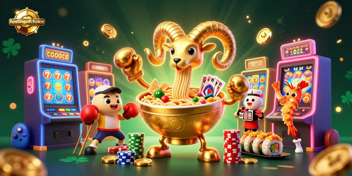 Join the excitement of hostingofchoice with vibrant casino-themed visuals and dynamic characters!