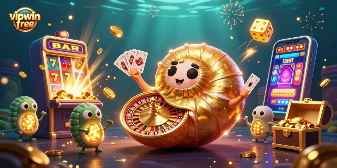 Experience the excitement of vipwin free with a vibrant and dynamic casino scene featuring illuminated game elements.