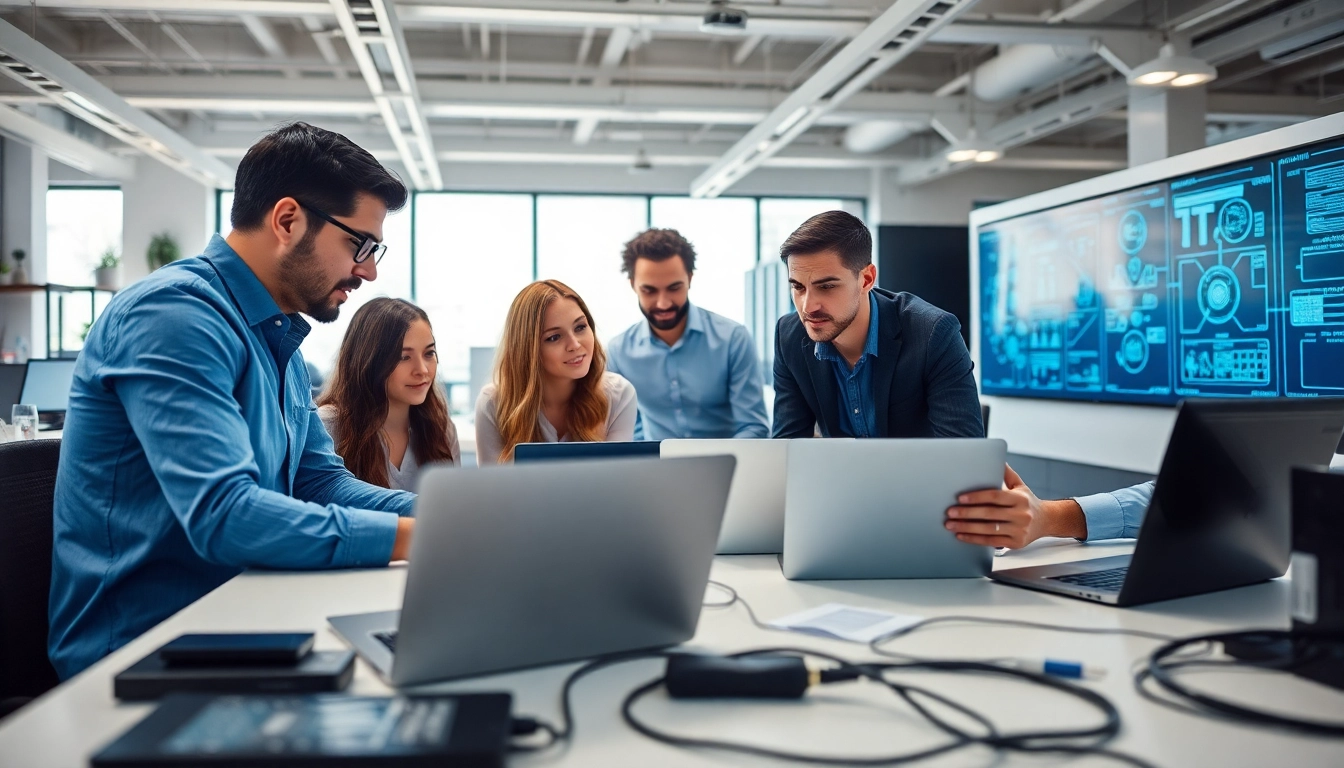 Streamlined managed IT services at https://dmeomaha.com with a collaborative team in a tech-focused office.