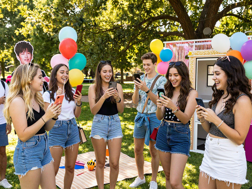 Celebrity i look like fun outdoor event with friends comparing app results
