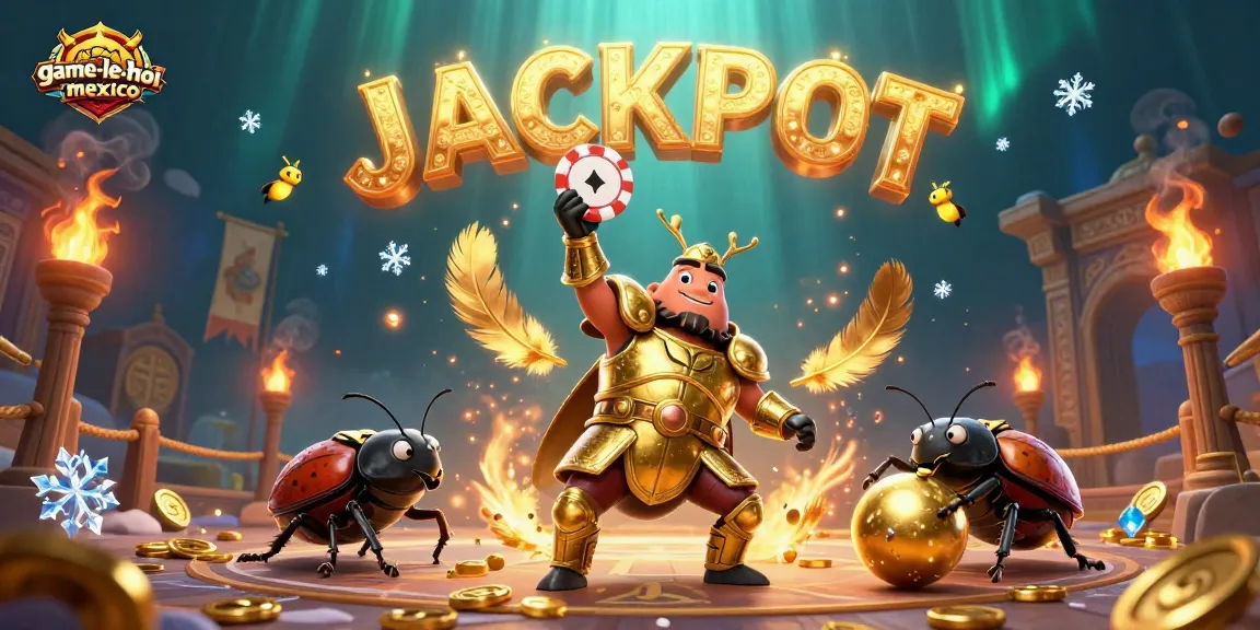 Spin and win in game-le-hoi-mexico with vibrant symbols and exciting jackpot celebration.