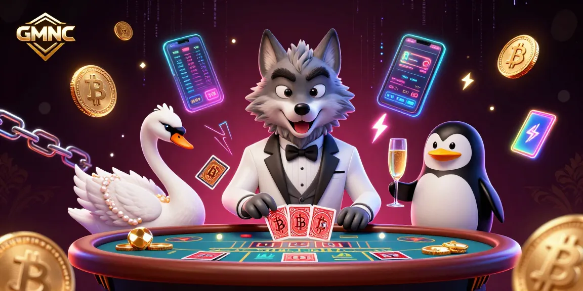 GMNC offers a dynamic gaming experience with 3D characters at a luxurious baccarat table.