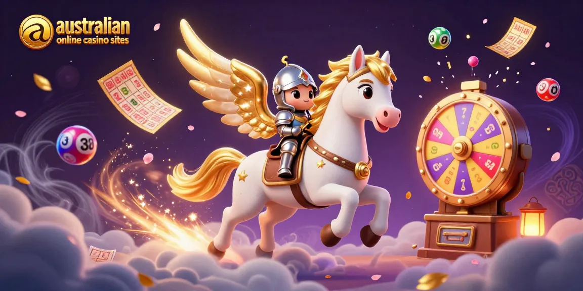 Players enjoy australian online casino sites while exploring vibrant 3D gambling elements in a festive scene.